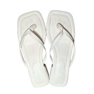Forever 21 square toe sandals with block heal